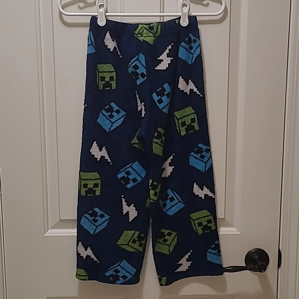 Boy's Minecraft Fleece Pajama Pants 8